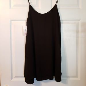 Little black sheath slip dress